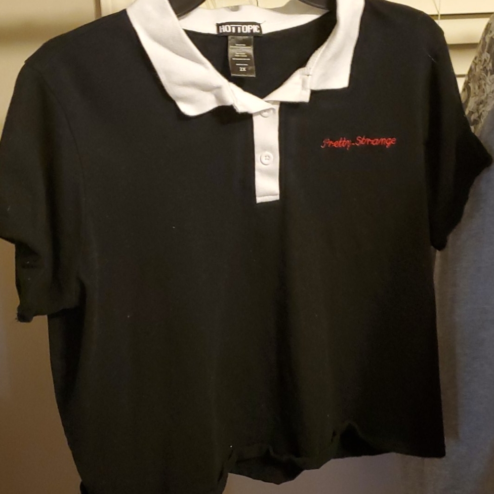 Collared Black T-Shirt